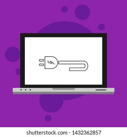 Power plug icon. flat illustration of Power plug vector icon for web
