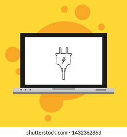 Power plug icon. flat illustration of Power plug vector icon for web