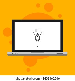 Power plug icon. flat illustration of Power plug vector icon for web