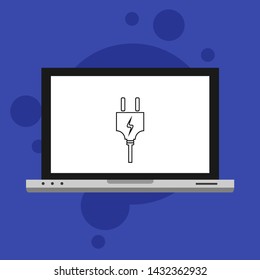 Power plug icon. flat illustration of Power plug vector icon for web