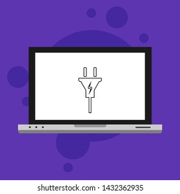 Power plug icon. flat illustration of Power plug vector icon for web