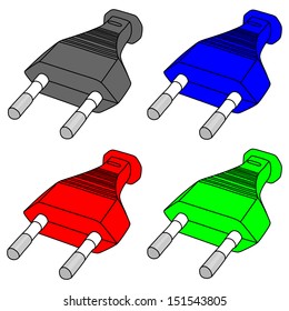 power plug, illustration 
