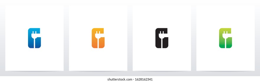 Power Plug On Letter Logo Design G