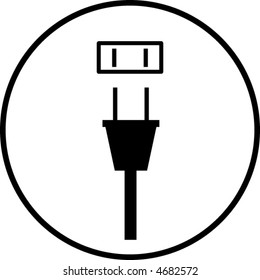 power plug and outlet symbol
