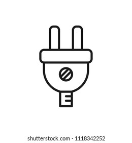 power plug vector icon