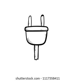power plugs icon vector doodle