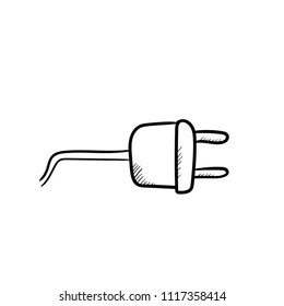 power plugs icon vector doodle