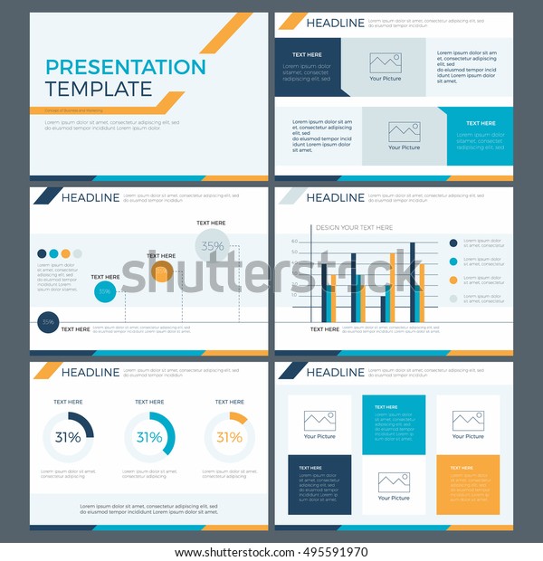 Power Point Vorlage Infografik Prasentation Design Element Flacher Moderner Stil Stock Vektorgrafik Lizenzfrei