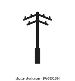 power pole logo vector icon illustration