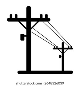 Ícone de vetor do símbolo de Polo de Energia