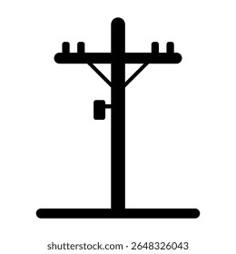 Power Pole sign symbol vector icon