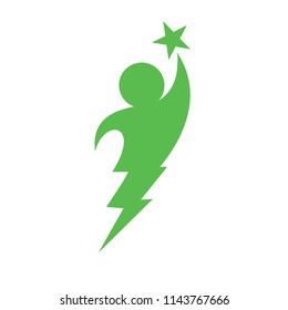 Power Progress Logo Vector Inspiration