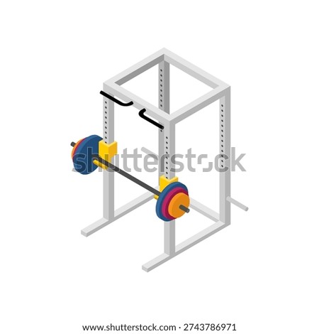 Power Rack Machine. Squat Machine. Weight Training