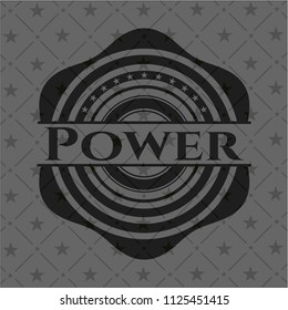 Power realistic dark emblem