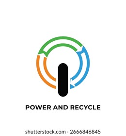 POWER AND RECYCLE Q LOGO DESIGN IDEE VECTOR.eps