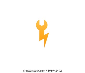 Power Repair Logo Design Element