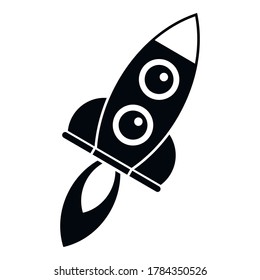 Icono de innovación de cohetes de energía. Ilustración simple del icono vectorial de la innovación de cohetes de potencia para el diseño web aislado en fondo blanco