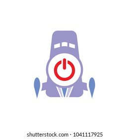 Power Rocket Logo Icon Design