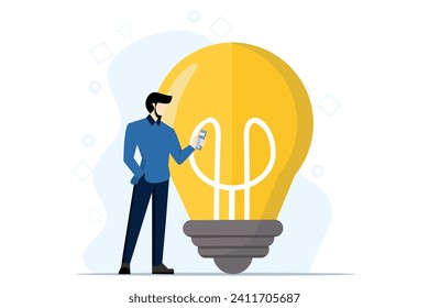 Power saving concept. sustainability concept. reduce energy consumption at home, unplug household appliances, use energy-saving light bulbs, switch devices to standby mode. Vector illustration.