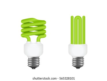 power saving. green light eco concept. vector illustration