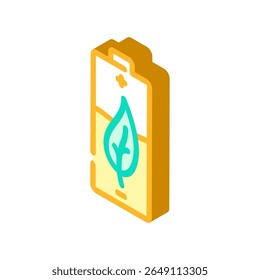 power saving mode isometric icon vector. power saving mode sign. isolated symbol illustration