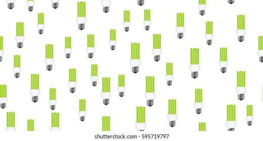 power saving seamless on white background. Vector illustration