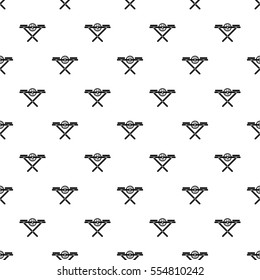 Power saw bench pattern. Simple illustration of power saw bench vector pattern for web