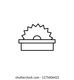 power saw. Element of construction icon for mobile concept and web apps. Thin line power saw can be used for web and mobile