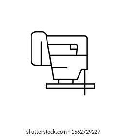 Power saw tool icon. Simple line, outline vector of construction tools icons for ui and ux, website or mobile application