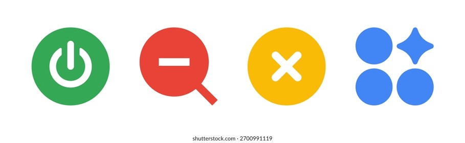 Iconos de energía y Búsqueda Vector Set