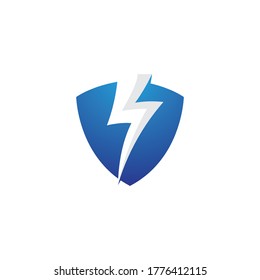 Power secure logo template vector icon design
