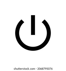 configuración de energía nuevo Icono. Diseño de estilo plano aislado en un fondo blanco. Ilustración del vector