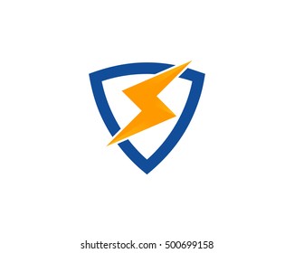 Power Shield Logo Design Template