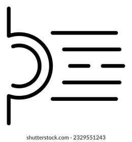 Power shower icon outline vector. Physical spa. Exercise hydro