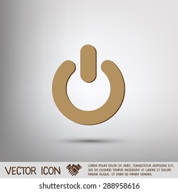 power sign. character on and off