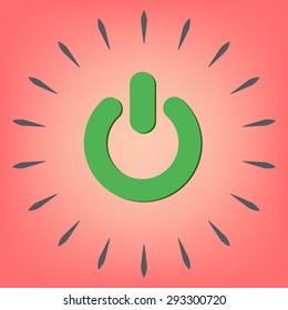 power sign. character on and off