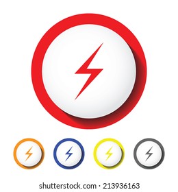 Power sign icon , electric sign icon