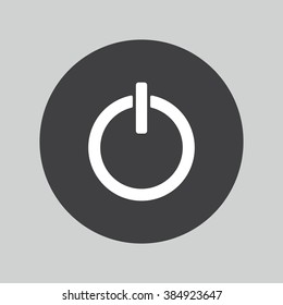 Power sign icon. Turn on energy. 