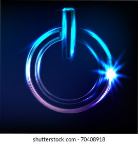Power sign, vector