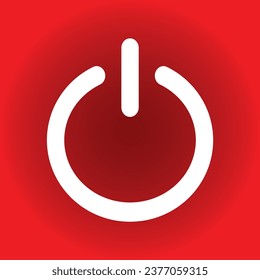 Icono de vector de signo de potencia.encendido apagado de la plantilla de icono de logotipo,encendido del elemento fuera del vector