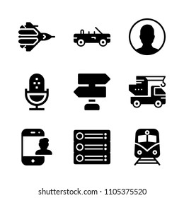 power, sky, landing and job icons in Technology vector set. Graphics for web and design