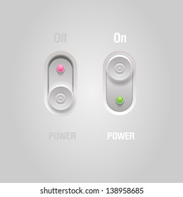 Power slider buttons