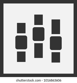 Power slider buttons. Web UI elements design. User interface. Vector illustration.