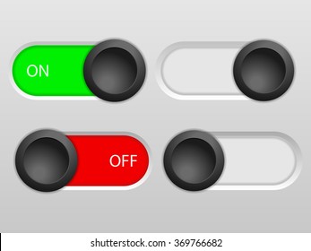 Power sliders set on a grey background.