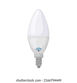 power smart light bulb cartoon. power smart light bulb sign. isolated symbol vector illustration
