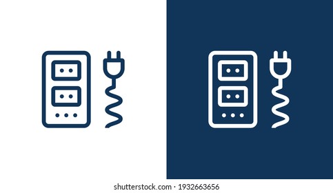 Power socket icon illustration isolated vector sign symbol