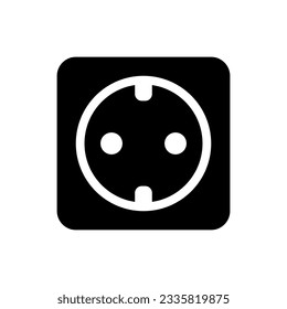 Power socket icon vector on trendy design