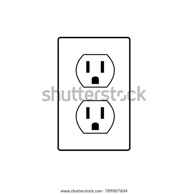 Power Socket Symbol Stock Vector (Royalty Free) 789807604