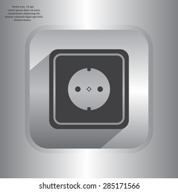power socket vector icon