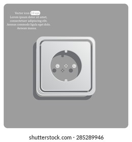 power socket vector icon